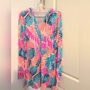 Lilly Pulitizer pineapple print swim cover up